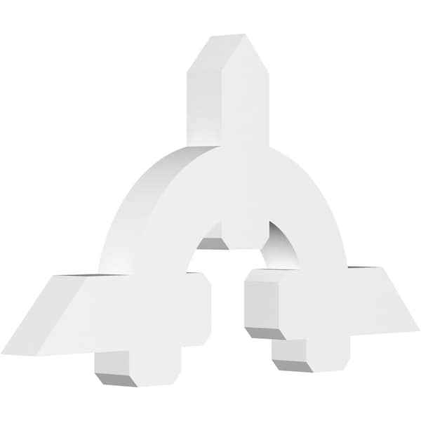 Ekena Millwork Ericson Architectural Grade PVC Gable Bracket, 48"W x 26"H x 4"D x 6"F, 13/12 Pitch GBP048X26X0406ERI00 - main